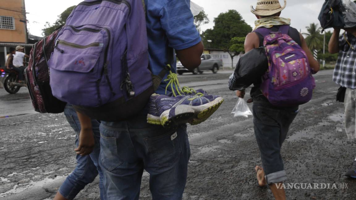 $!Caravana migrante llega a su segunda parada, Huixtla