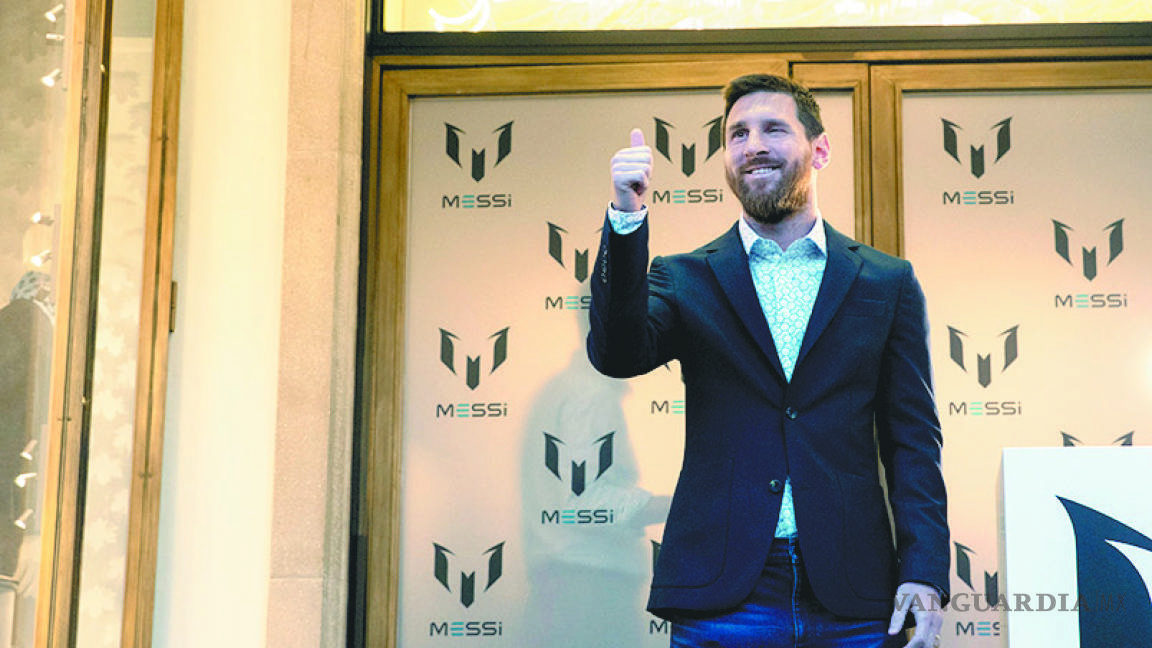 En Barcelona, Messi presenta su nueva marca de ropa