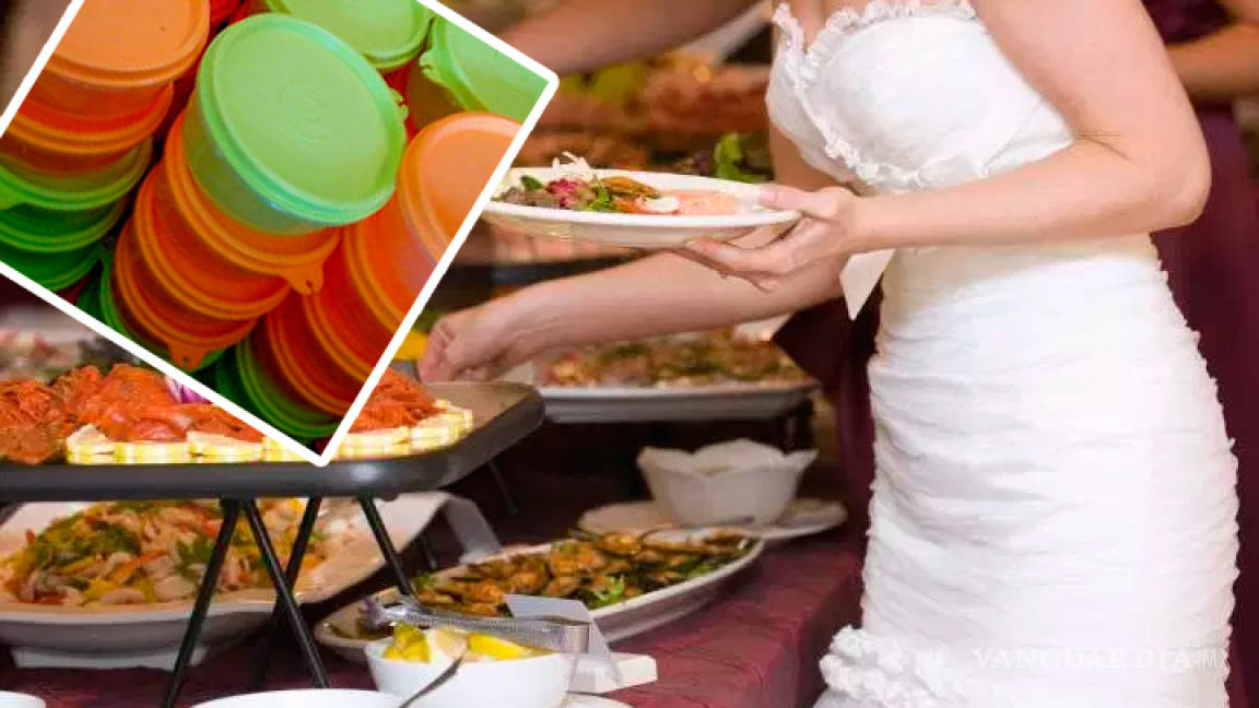 Invitada 'abusona' lleva diez tuppers a una boda para 'surtirse' de comida