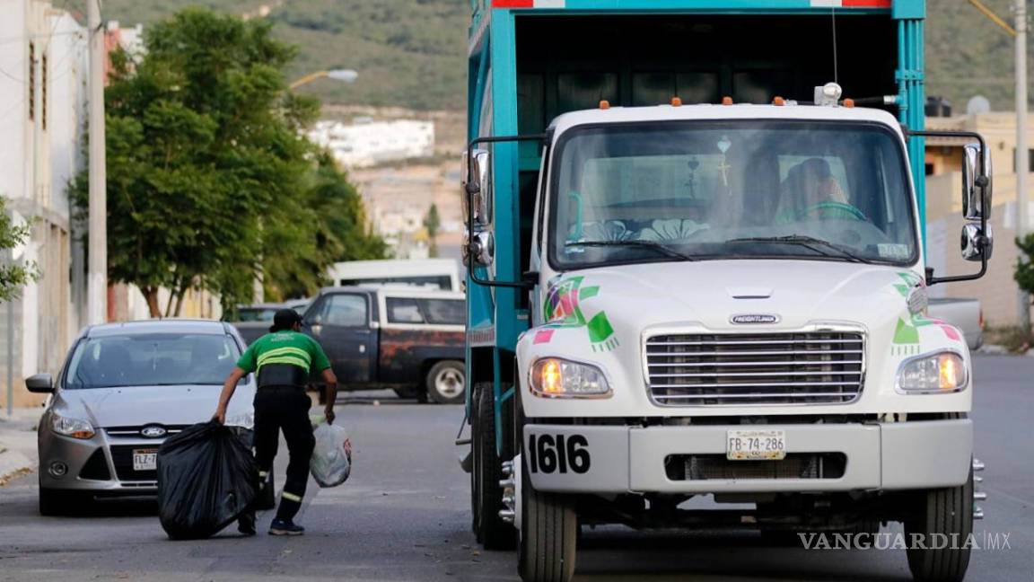 El miércoles no habrá servicio de recolección de basura en Saltillo