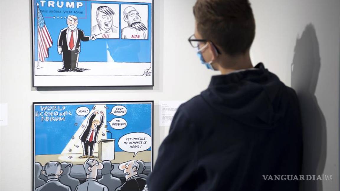 $!Ridiculizan la reelección de Donald Trump en la exposición "Se perfila para la Casa Blanca" (fotos)