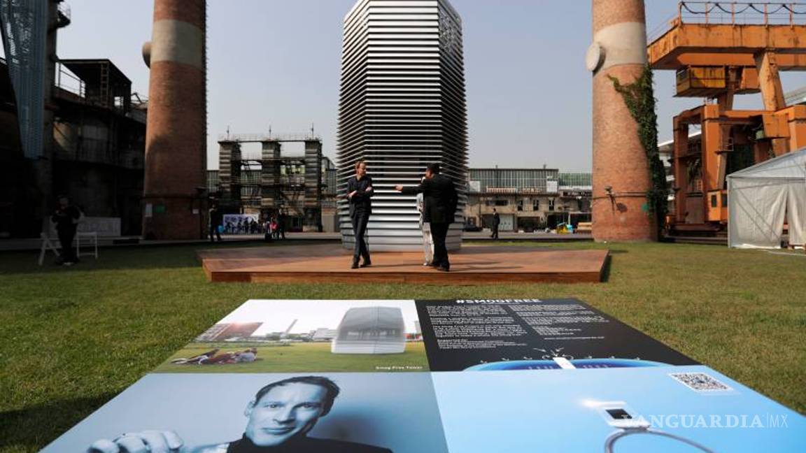 $!"Smog Free Tower" purifica el aire en China
