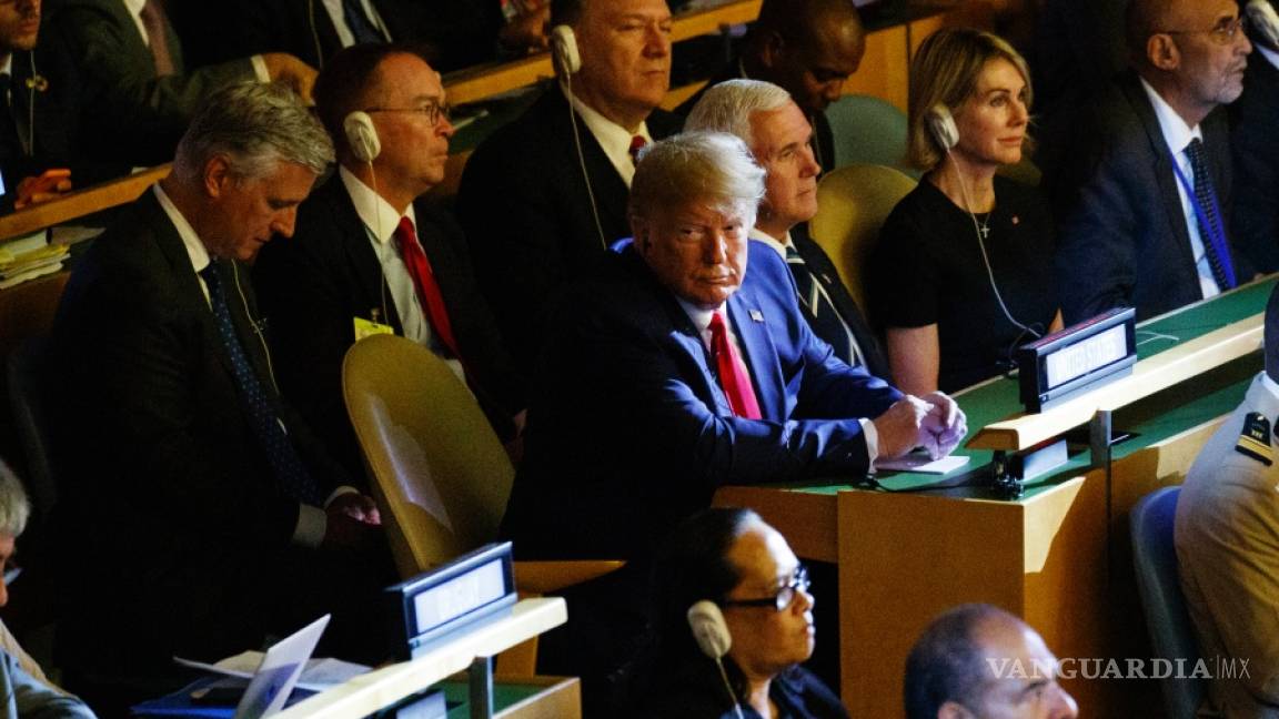 Trump hace sorpresiva y corta aparición en la Cumbre de Acción Climática