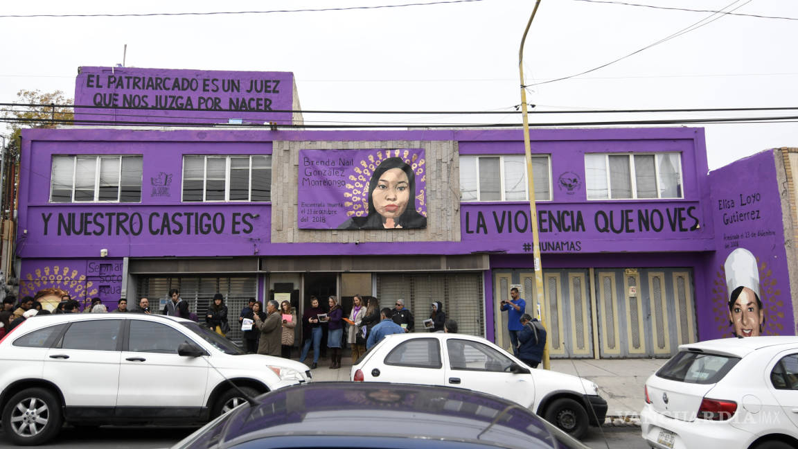 Revelan mural en Saltillo contra feminicidios