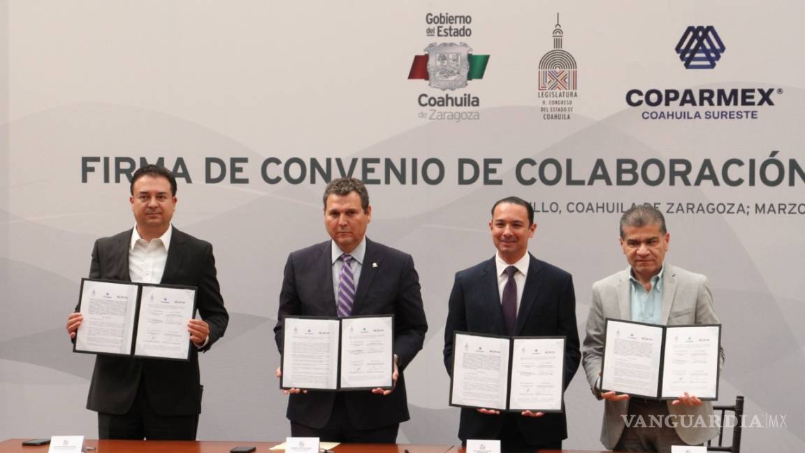 Buscarán impulsar una agenda común Congreso del Estado y la Coparmex