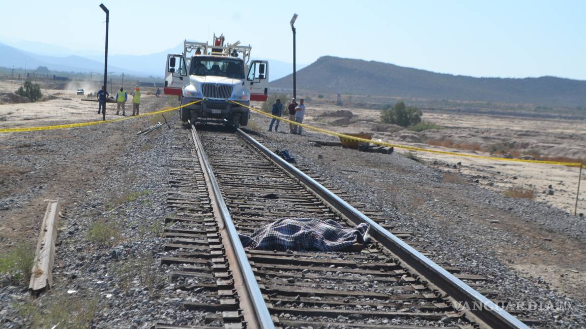 Fallece chatarrero arrollado por tren en Ramos Arizpe, joven de 22 años cae de vagón
