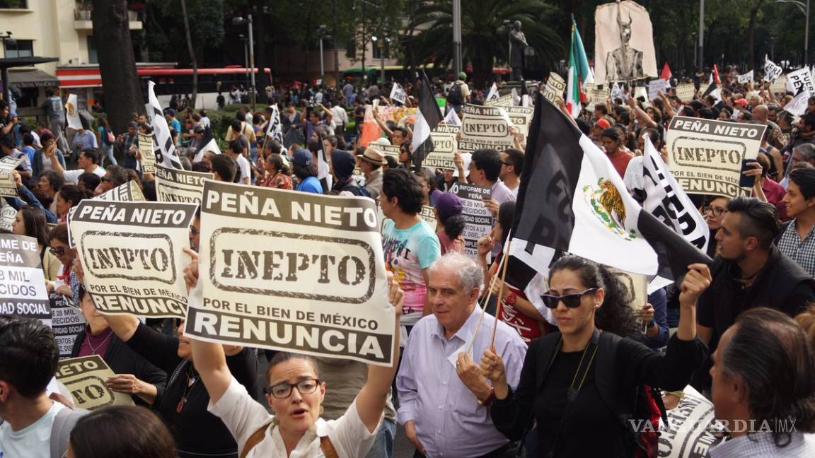 Mexicanos le dicen a Peña Nieto ¡#RenunciaYa!; inicia la marcha