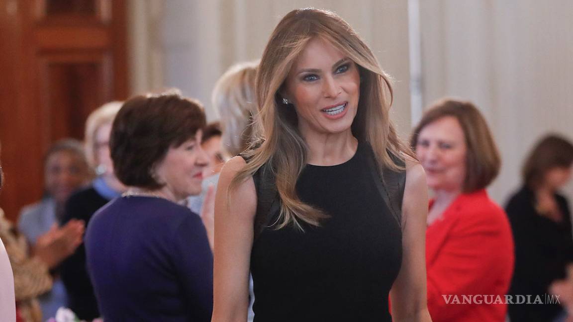 $!Melania Trump al fin reaparece, dirige su primer evento como Primera Dama de los EU