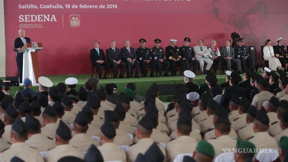Reitera Presidente valía del ejército, pone a Coahuila de ejemplo