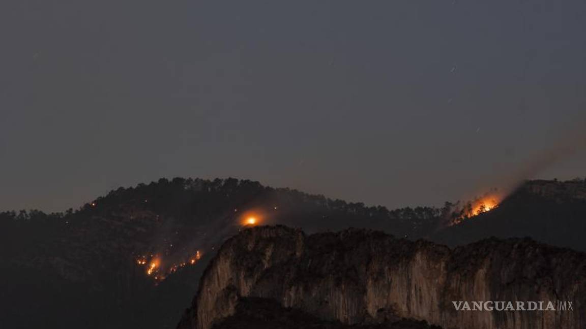 $!Aspectos del incendio en el Cañón de San Lorenzo