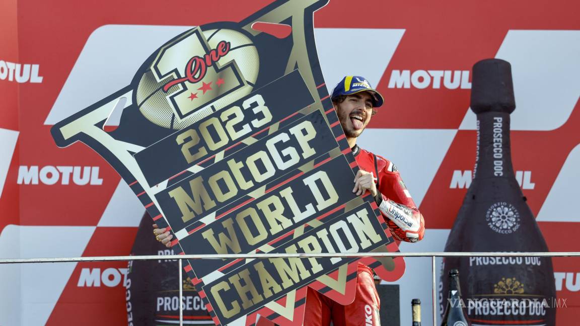 MotoGP: Pecco Bagnaia, de Ducati Lenovo, es campeón del Mundo en Valencia