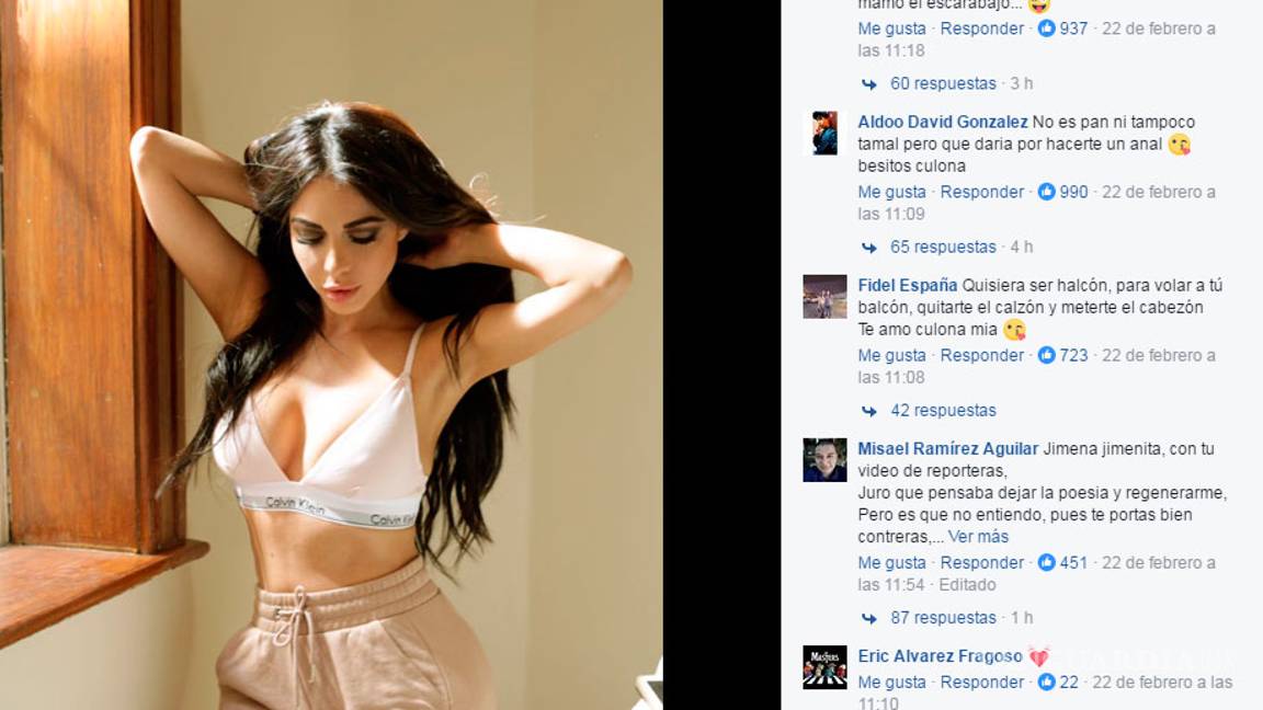 $!Así de fuerte es el acoso sexual que sufre Jimena Sánchez en redes sociales