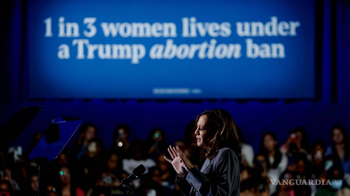 $!Kamala Harris vinculó en un discurso en Georgia la muerte de dos mujeres con las medidas contra el aborto impulsadas por Donald Trump.