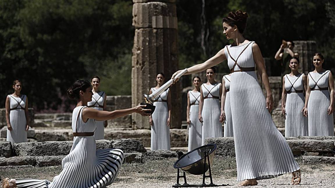 Llama olímpica arde ya en Grecia