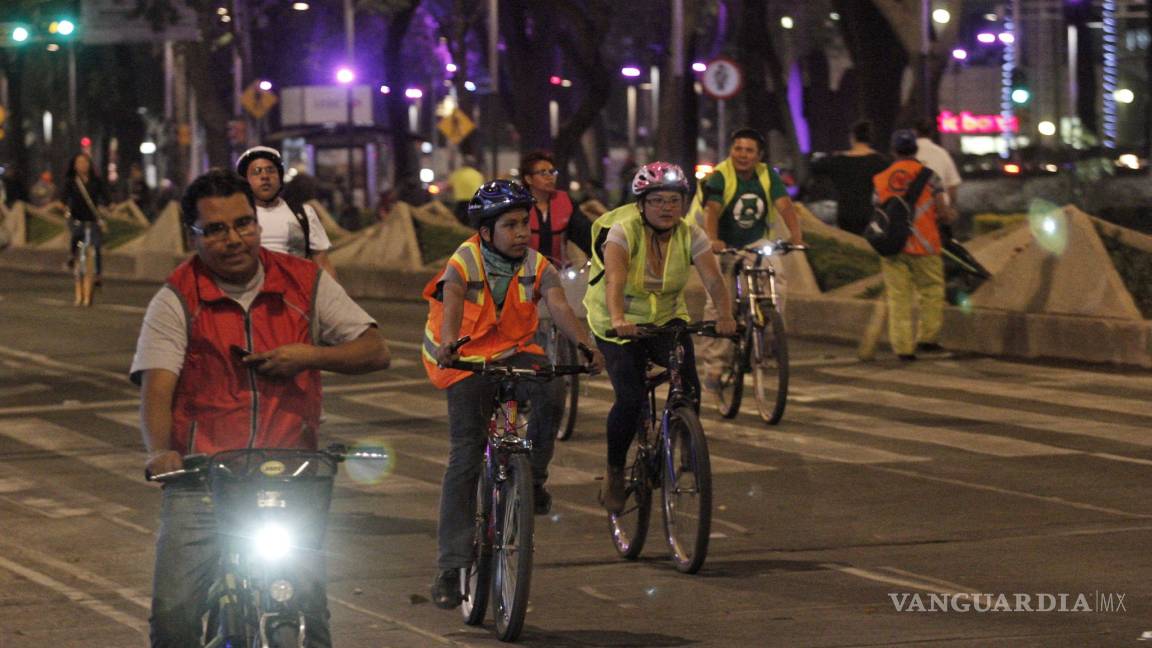 Pasearán en 'bici' por Reforma el sábado en la noche