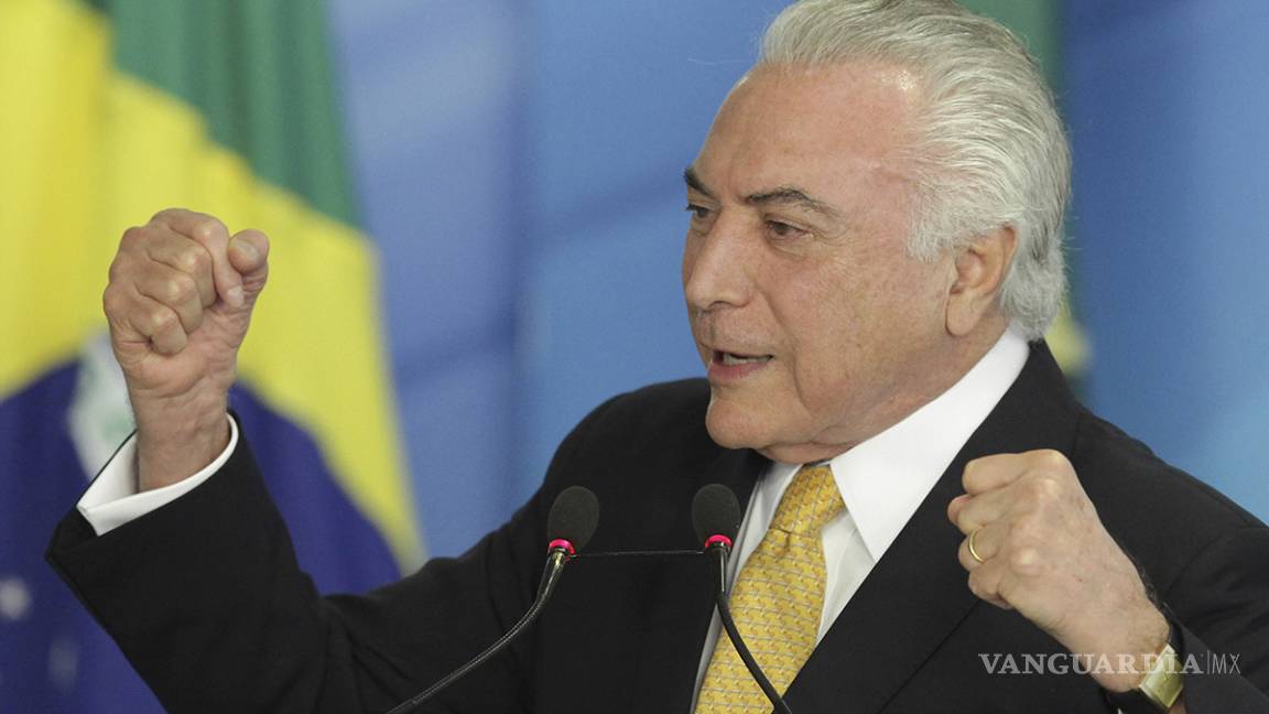 Congreso de Brasil rechaza denuncia contra Michel Temer