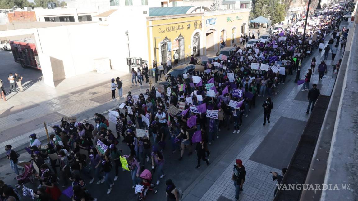 ¡‘Ya basta’! gritan miles de mujeres contra la violencia; un histórico 8M para Saltillo