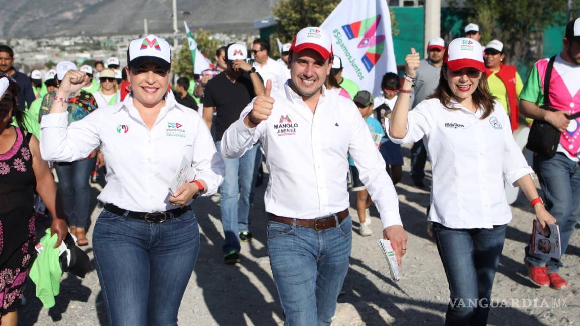 Juntos en campaña Manolo y Verónica Martínez