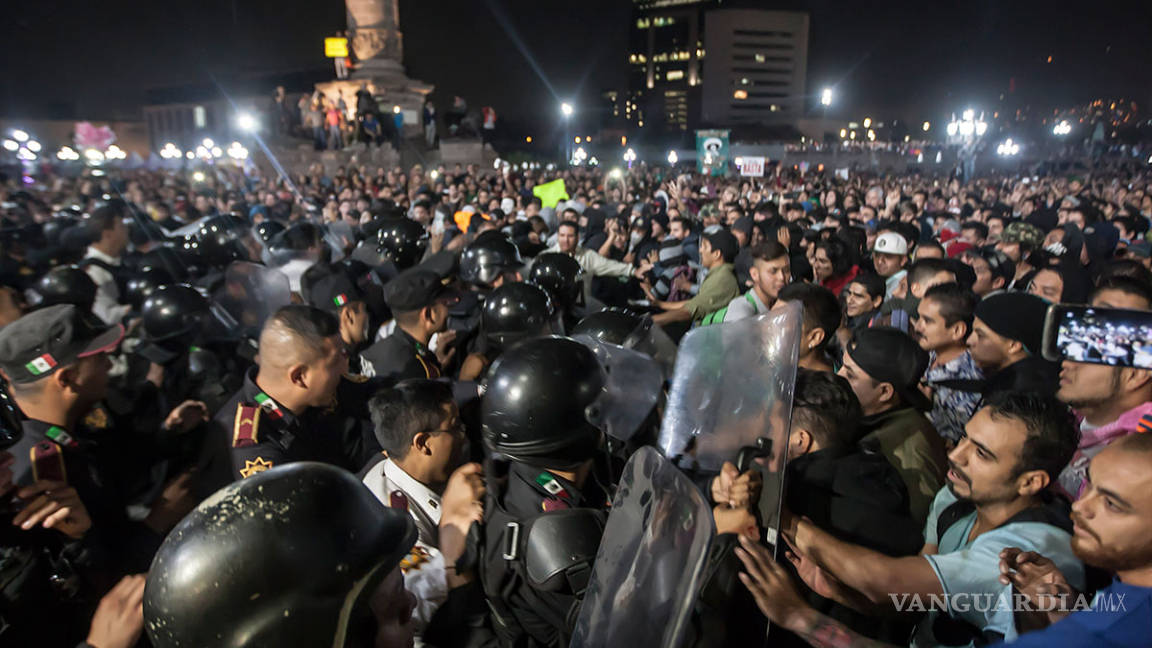 Infiltrados 'reventaron' protesta por 'gasolinazo' en Monterrey