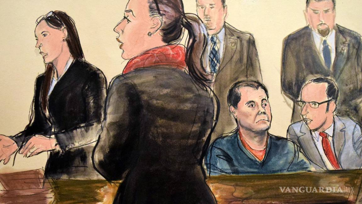 $!Con su esposa Emma Coronel presente, ‘El Chapo’ comparece ante tribunal en NY