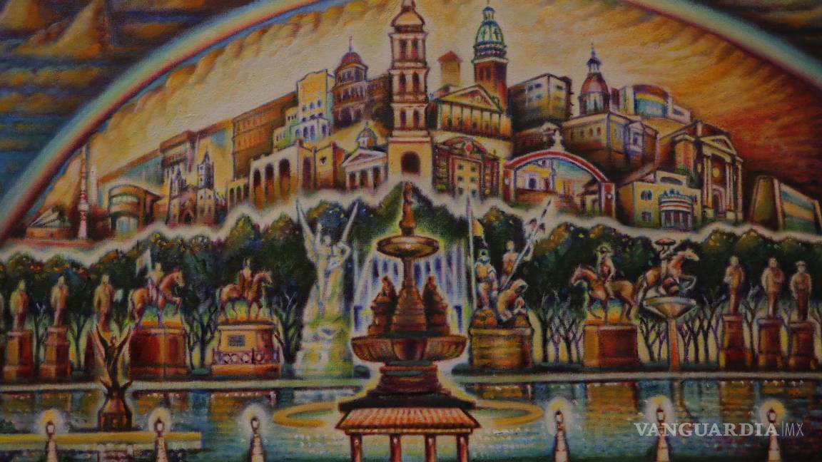 $!Saltillo, Coah. Mex. 19 de agosto del 2022 Inauguración de la expo gráfica Las Carretas de Tlaxcala en Saltillo, del artista Guillermo López (in memoriam) El evento fue en la galería del Centro cultural Vito Alessio Robles.