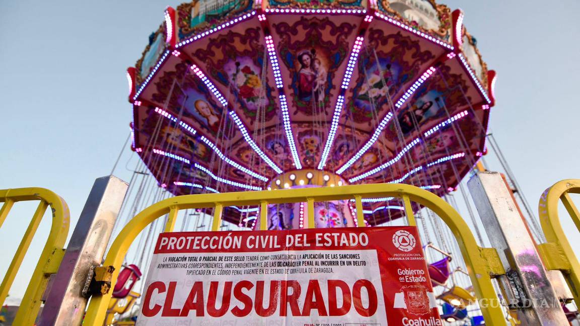 $!Protección Civil clausuró atracciones por considerarlas riesgosas.