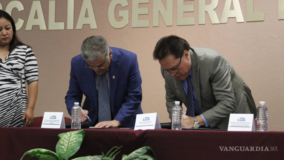 Firman convenio UAdeC y la Fiscalía General de Coahuila