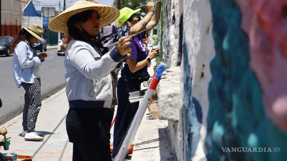 “Sin la sierra de Zapalinamé, Saltillo no existe”; colectivo regresa con arte en muros de la ciudad