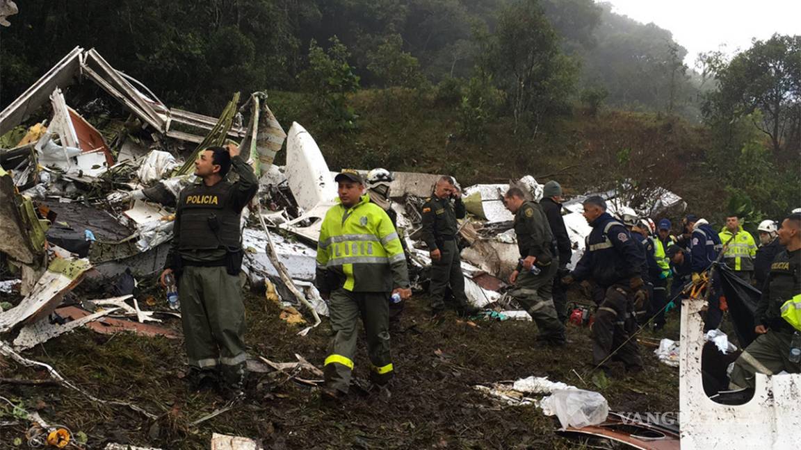 $!Así quedó el avión del Chapecoense; las imágenes de la tragedia