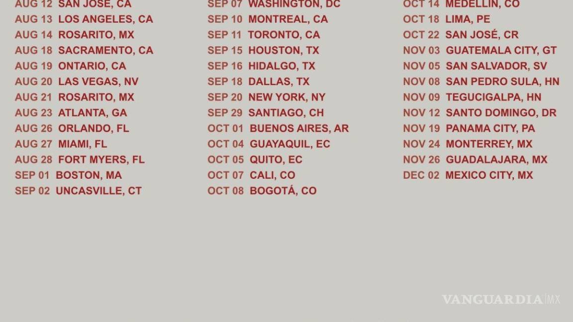 $!La última gira de Daddy Yankee cerrará en la Ciudad de México el 2 de diciembre.