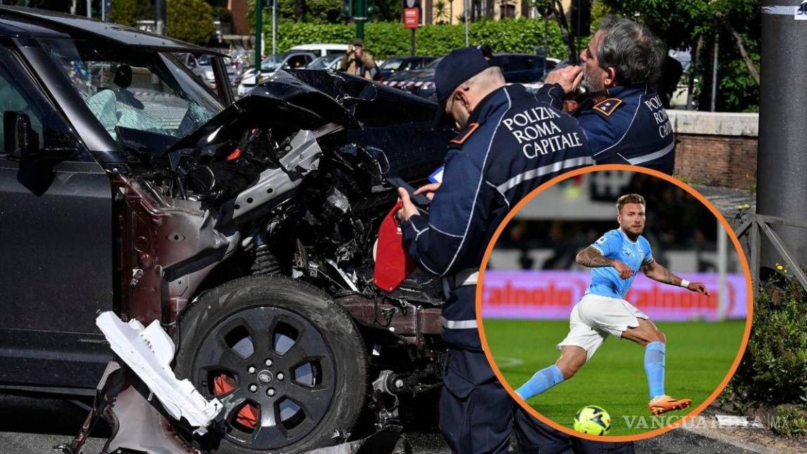 Immobile sufre accidente automovilístico en Roma