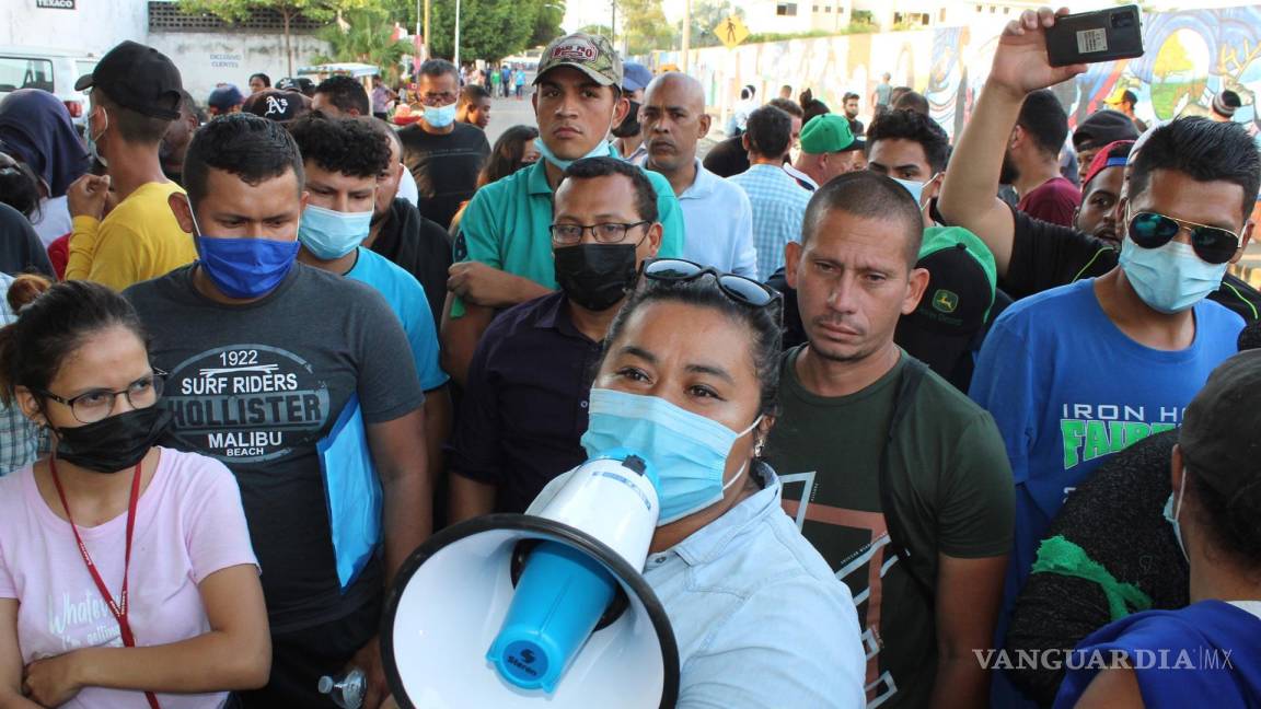 Claman migrantes visas humanitarias con huelga de hambre en Chiapas