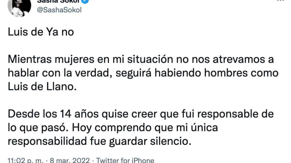 $!Sasha explicó en un largo hilo cómo comenzó ‘su relación’ con el productor que era más de 20 años más grande que ella.
