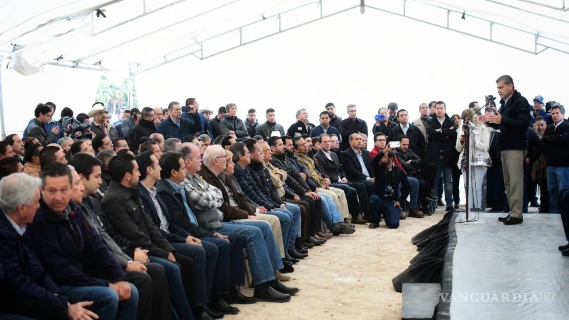 $!Coloca gobernador primera piedra de Laguna Industrial Park, en Matamoros