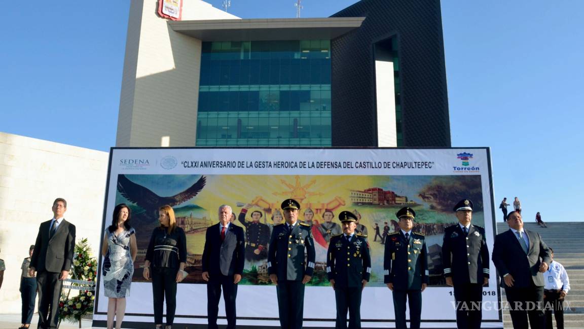 Conmemoran en Torreón Gesta Heroica de los Niños Héroes