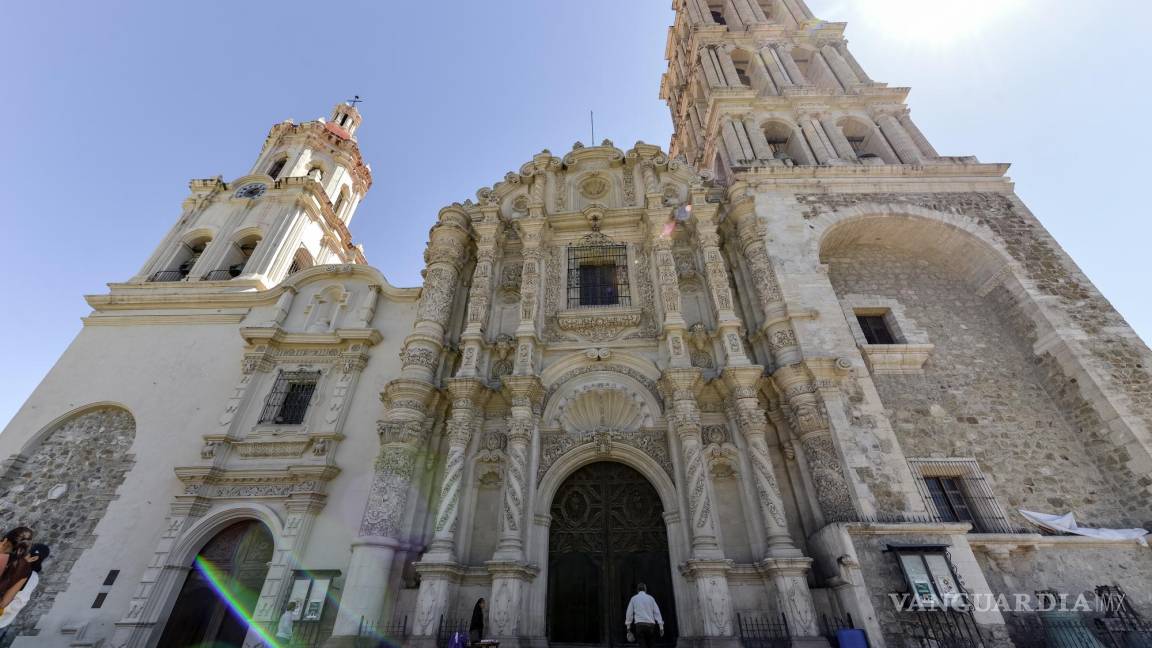 Retrasan lluvias restauración de la Catedral de Saltillo