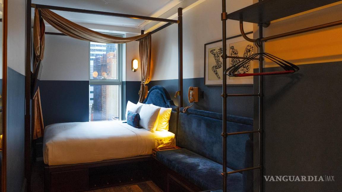 $!Habitación del hotel Civilian de Nueva York. AP/Richard Drew