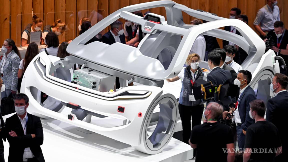 $!Una vista general del stand de BOSCH en el Salón Internacional del Automóvil IAA en Munich, Alemania. EFE/EPA/Sascha Stenbach