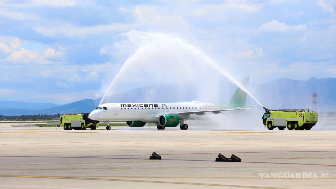 $!Esta es la primera de 20 unidades que Mexicana recibirá para reforzar su presencia en el mercado nacional.