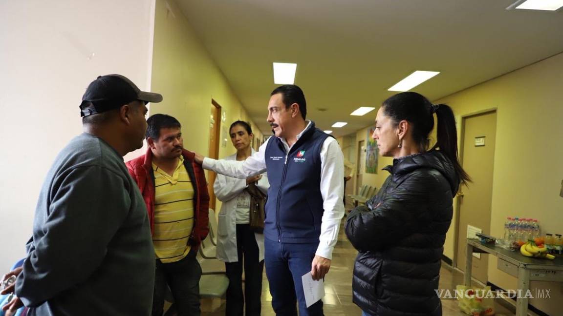 Gobernador de Hidalgo visita en hospital a heridos por explosión