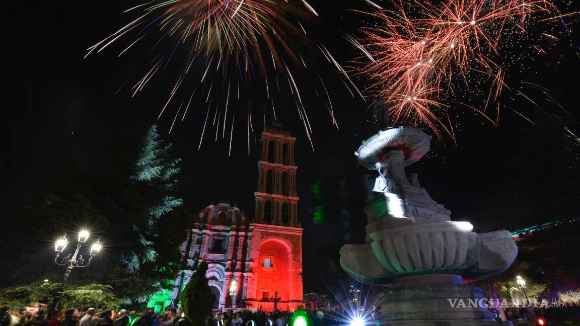 $!Da Riquelme su último grito de independencia como gobernador: ‘¡Viva la unidad de los mexicanos!’