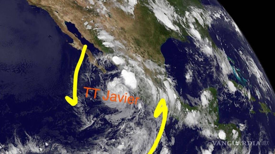 Se esperan fuertes lluvias en BCS y Sinaloa por tormenta Javier
