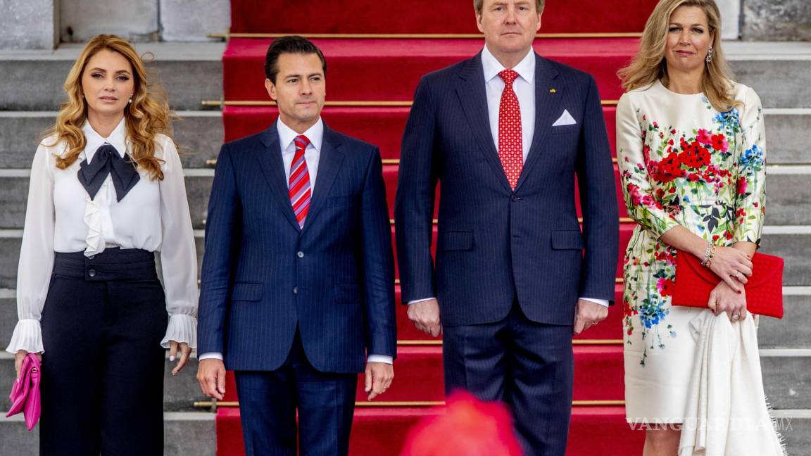 Recibe el rey de Holanda a Peña Nieto durante su visita oficial a La Haya