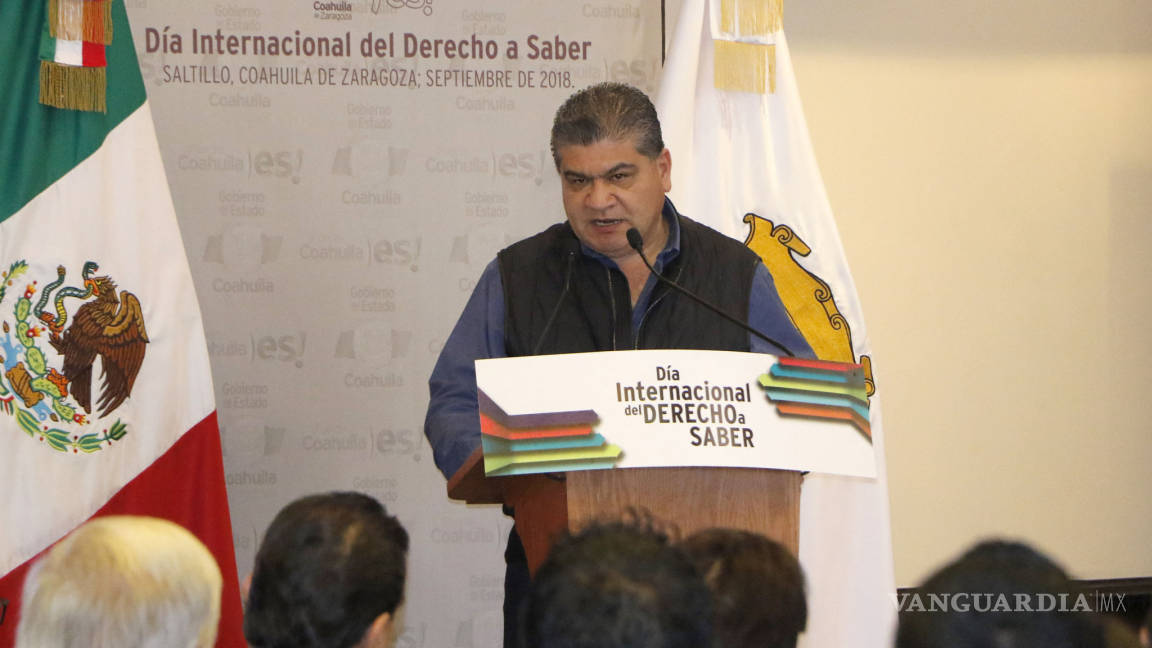 Coahuila, sin impunidad para nadie: Miguel Riquelme