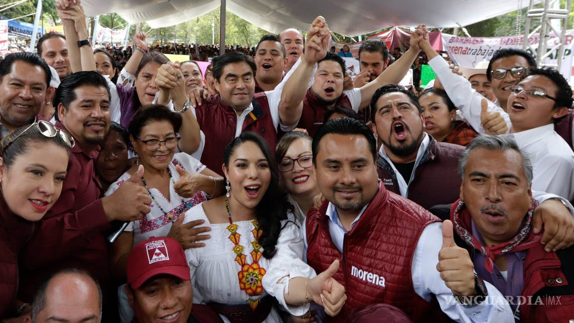 Aventajan morenistas en precampañas de Puebla