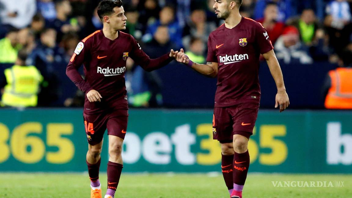 Barza sigue líder sin problemas; Suárez y Coutinho sellan victoria