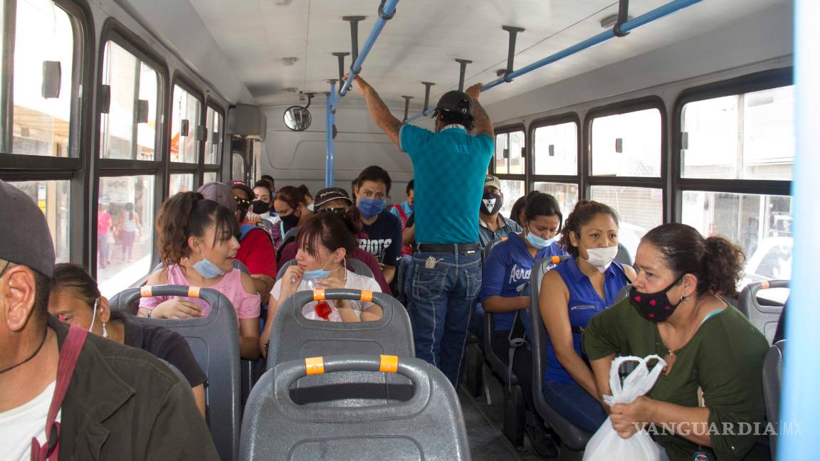 $!Sin Sana Distancia opera transporte público de Saltillo