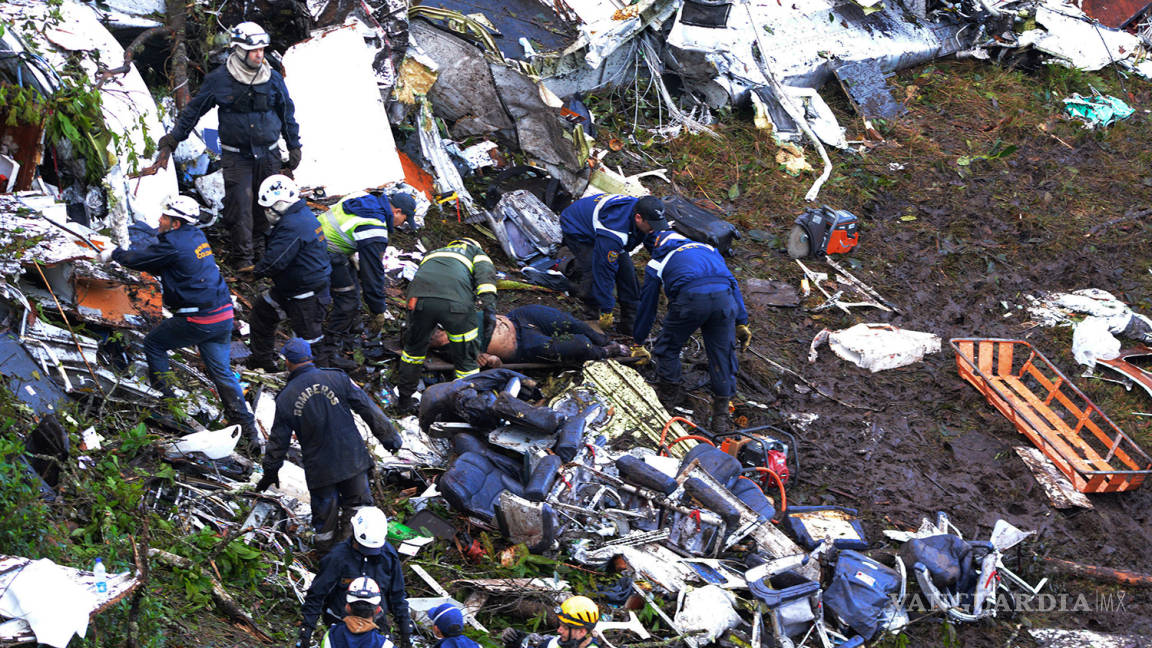 $!Así quedó el avión del Chapecoense; las imágenes de la tragedia