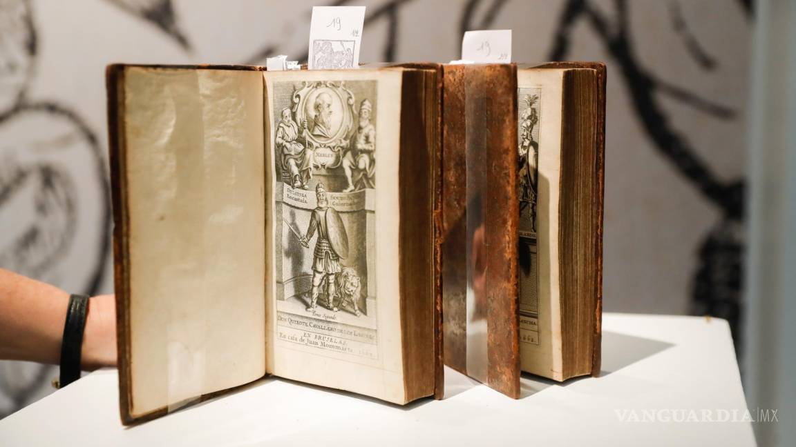 Varias ediciones antiguas del Quijote de Miguel de Cervantes se subastan en París