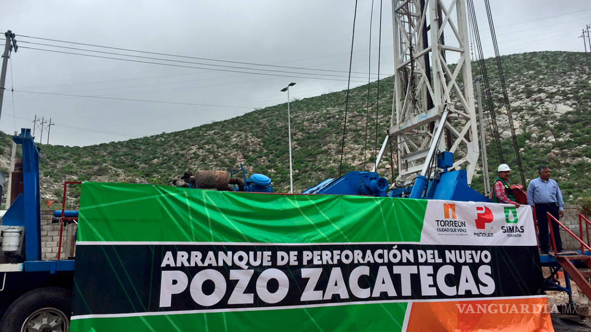 Perfora Peñoles pozo de agua para 25 colonias de Torreón